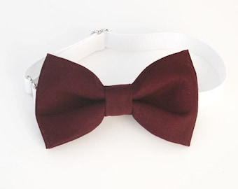 Deep Burgundy bow-tie - baby bow tie - boy bow tie - adult bow tie - dark wine bow tie - adjustable bow tie