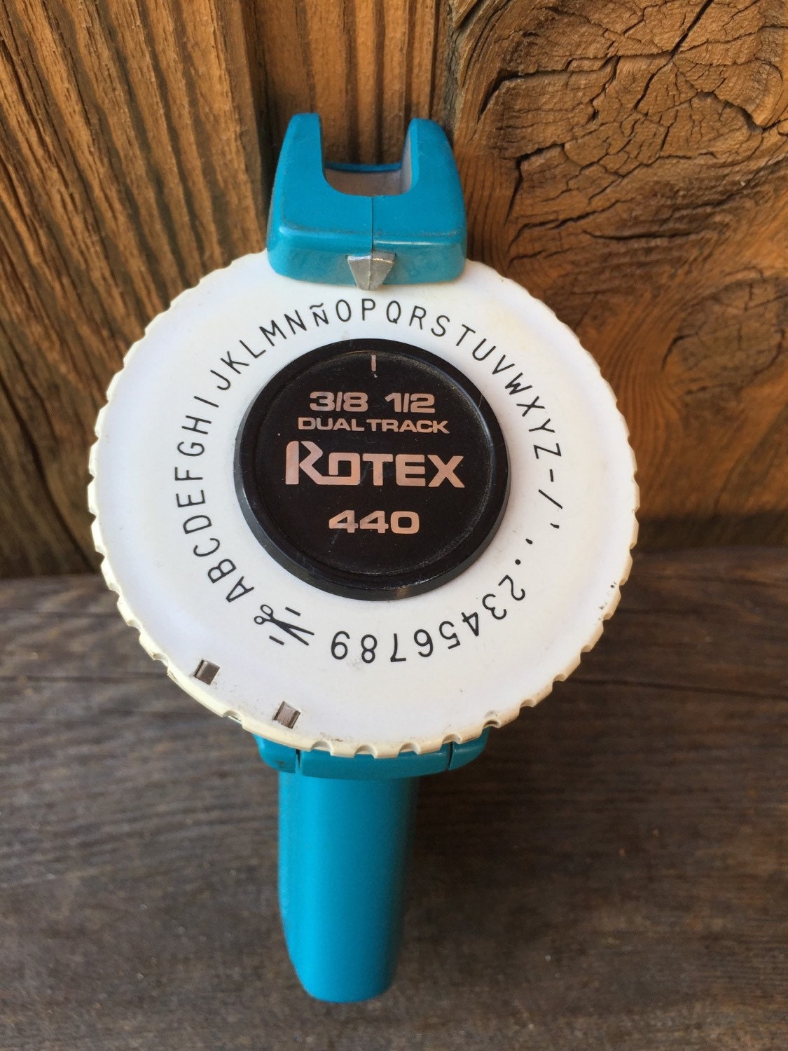 Vintage Rotex Label Maker / 3/8 1/2 Dual Track Rotex 440