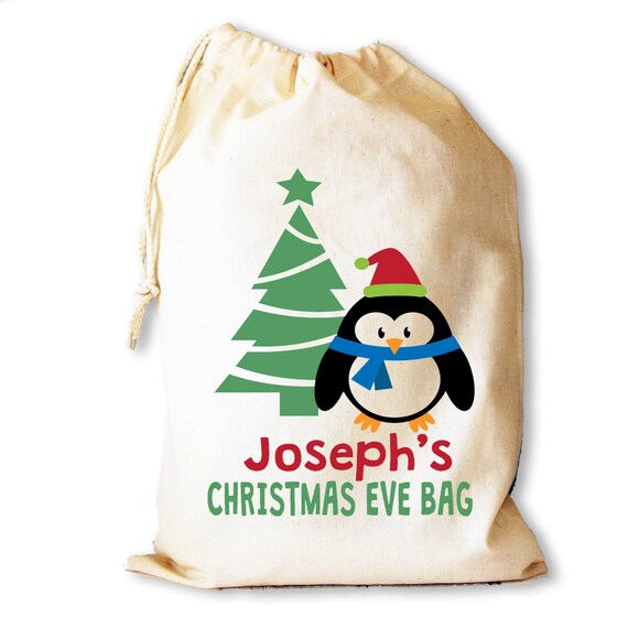 Christmas Eve Bag Personalised Christmas present by MikesRevivals