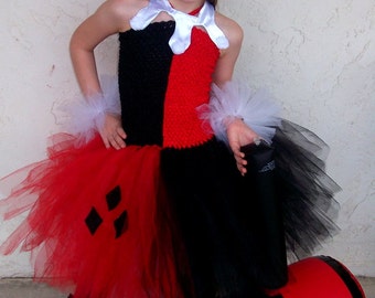Harley Quinn inspired tutu dress costume