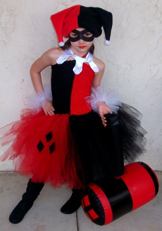Harley Quinn inspired tutu dress costume