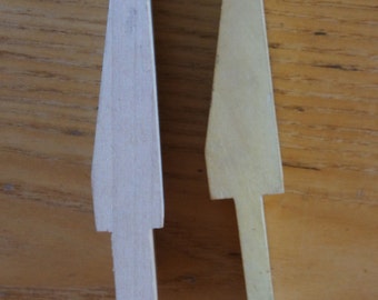 2 WOOD BENCH PINS/ jewelry making tools/ metal fabrication/ jewelry bench accessory/ never used