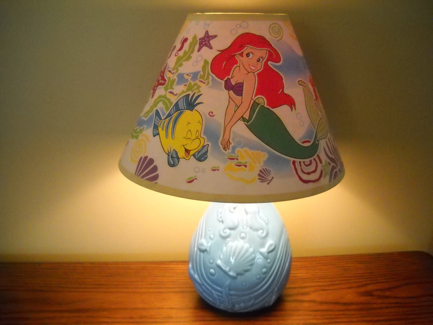 Little Mermaid Children's Bedside Lamp / Table Light