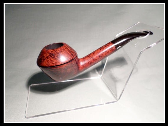 Briar Pipe – Bari New and Un-Smoked “Squash” Long-Stemmed Bulldog