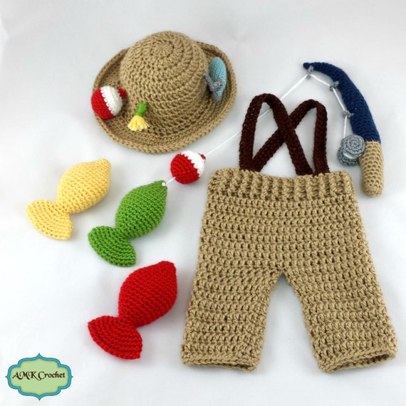 CROCHET PATTERN Crochet Newborn Fisherman Hat and ...