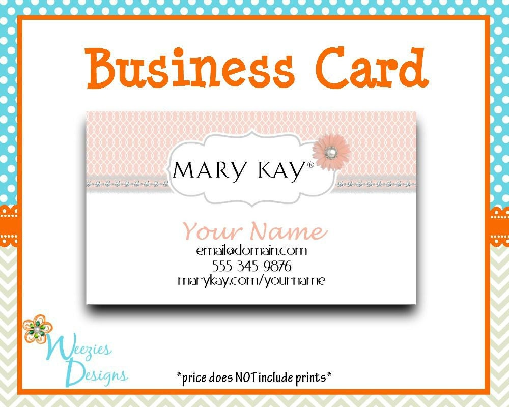 Mary Kay Business Card Direct Sales Marketing Independant