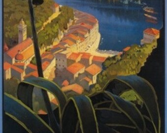 La Riviera Italienne: From Rapallo to Portofino Travel Poster (Art Prints available in multiple sizes)