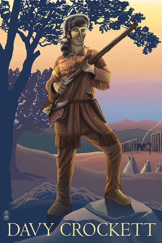 Davy Crockett Art Prints available in multiple sizes