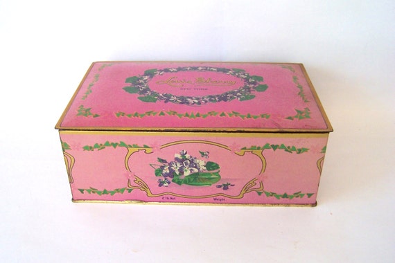 Vintage Tin Louis Sherry Candy Tin Canco Vintage Tin Box