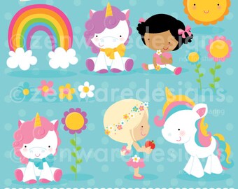 Rainbow Unicorn Clipart