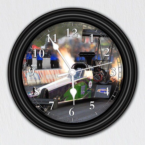Funny Car Racing Unique Wall Clock Handmade Gift by ClocksGalore