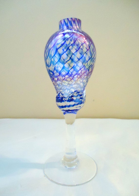 Art Glass Oil Candle Hand Blown by EPACKS on Etsy