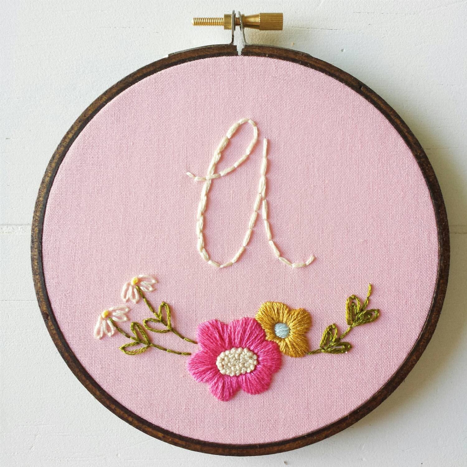 Embroidery Pattern PDF Pattern Monogram Hand Embroidery