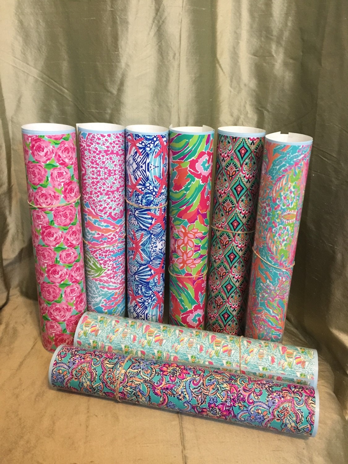 lilly pulitzer vinyl rolls 36 pattern options by southernideology