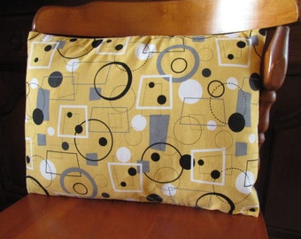 SALE! Geometric yellow pillow cover