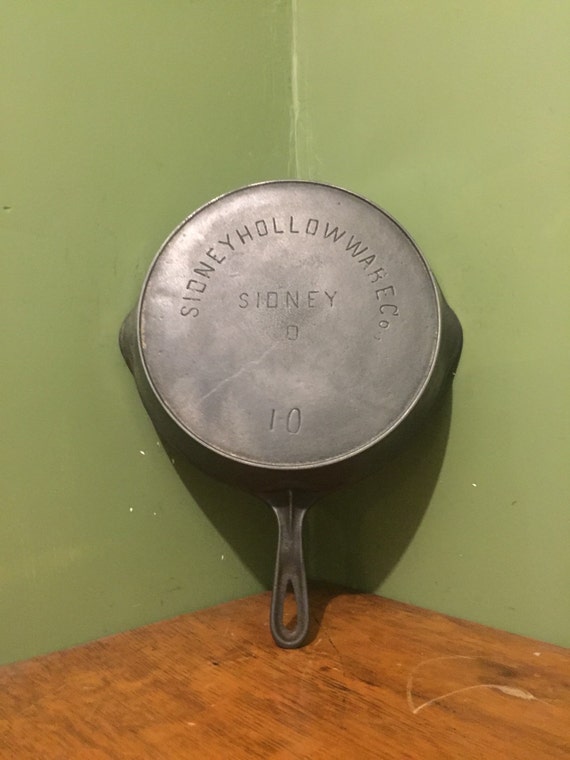 sidney hollow ware iron skillet 10 1800s skillet