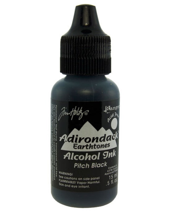 Tim Holtz Adirondack Alcohol Ink Earthtones PITCH BLACK 0.5oz