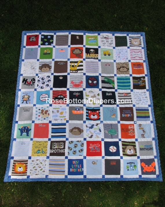 memory quilt large lap quilt throw quilt baby clothes