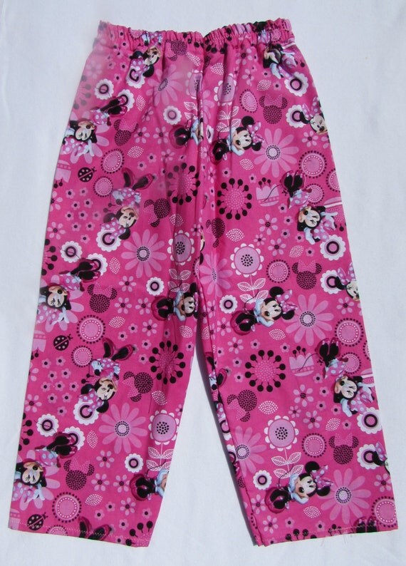 Minnie Mouse pajamas / Minnie Mouse pajama pants / toddler pajamas / girls pajamas / cotton pajamas / Minnie Mouse / pajama pants