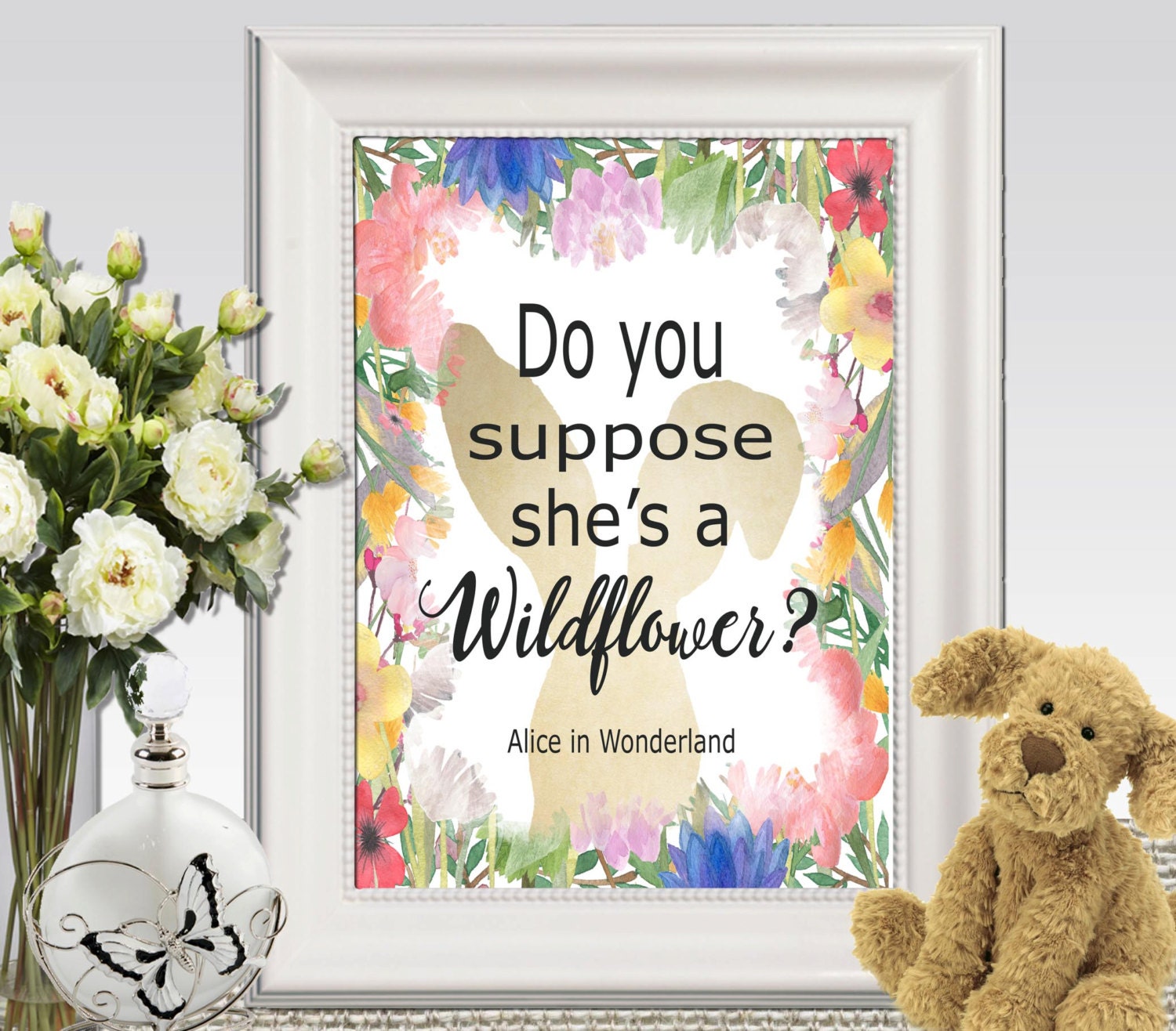 Download Do you suppose shes a wildflower printable Alice in Wonderland