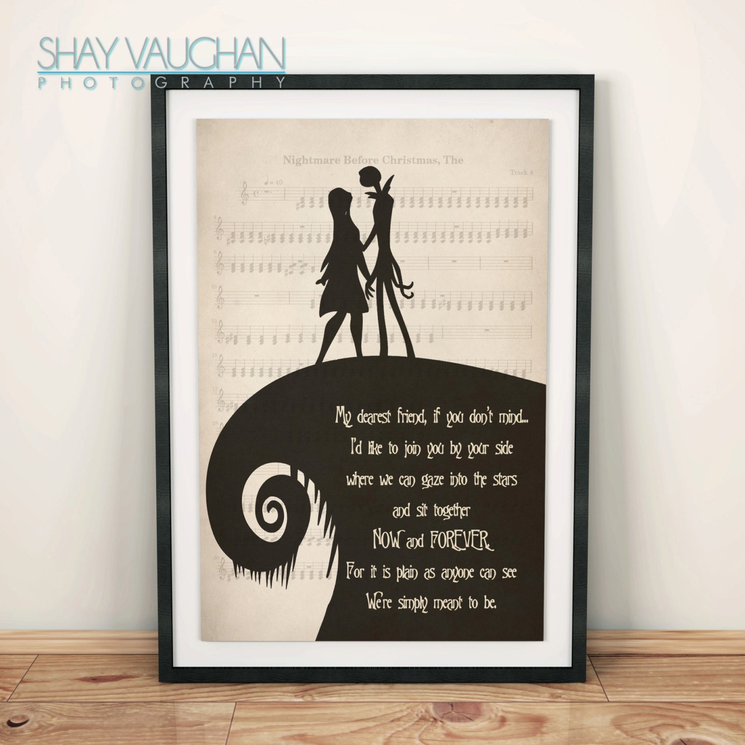 The Nightmare Before Christmas Poster Jack and Sally My
