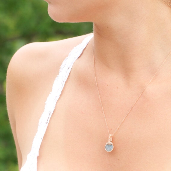 These druzy necklaces make the perfect bridal party gifts