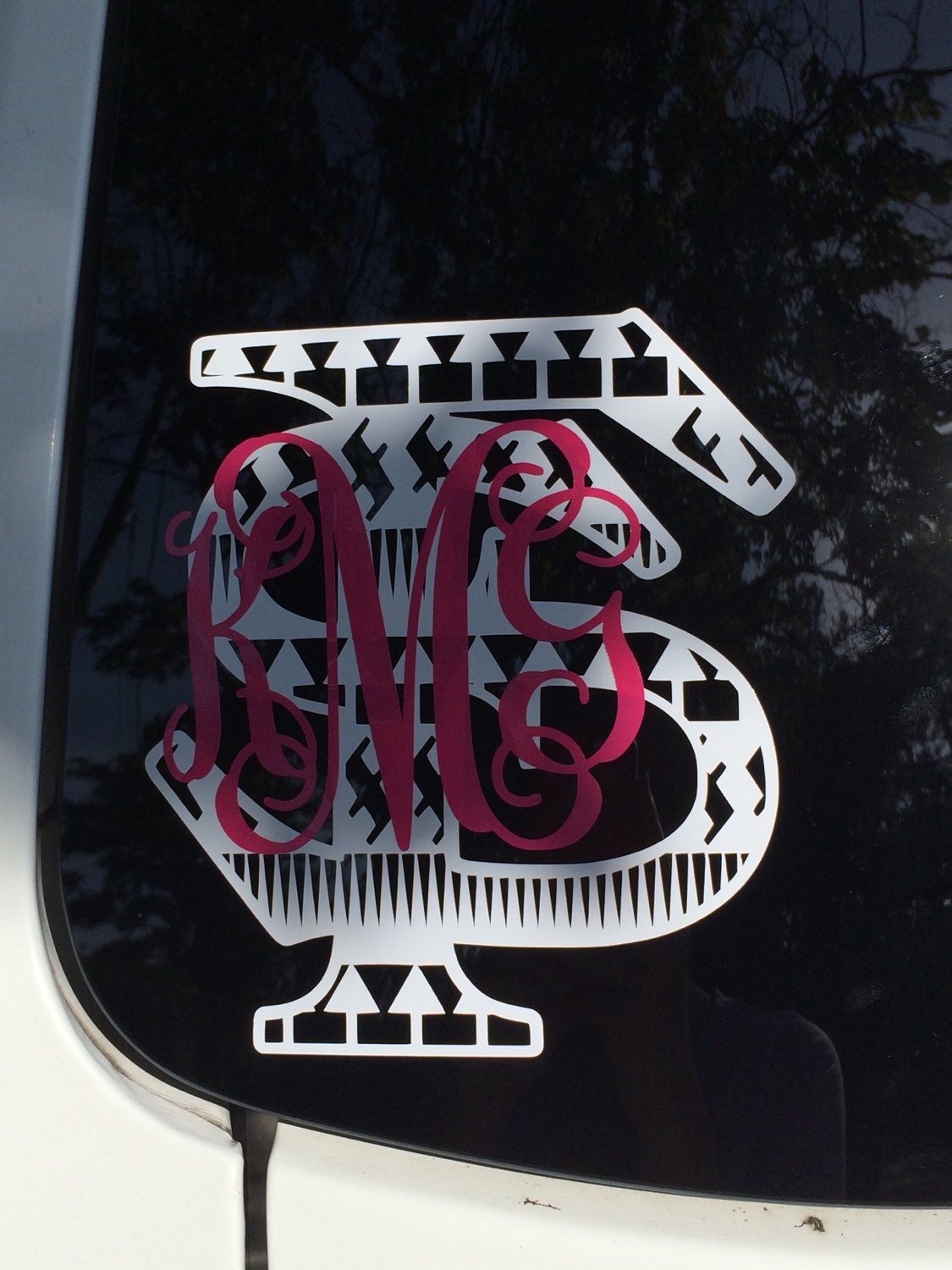 Monogram Tribal FSU Vinyl Decal