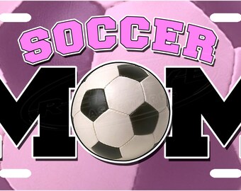 Soccer Mom License Plate Tag