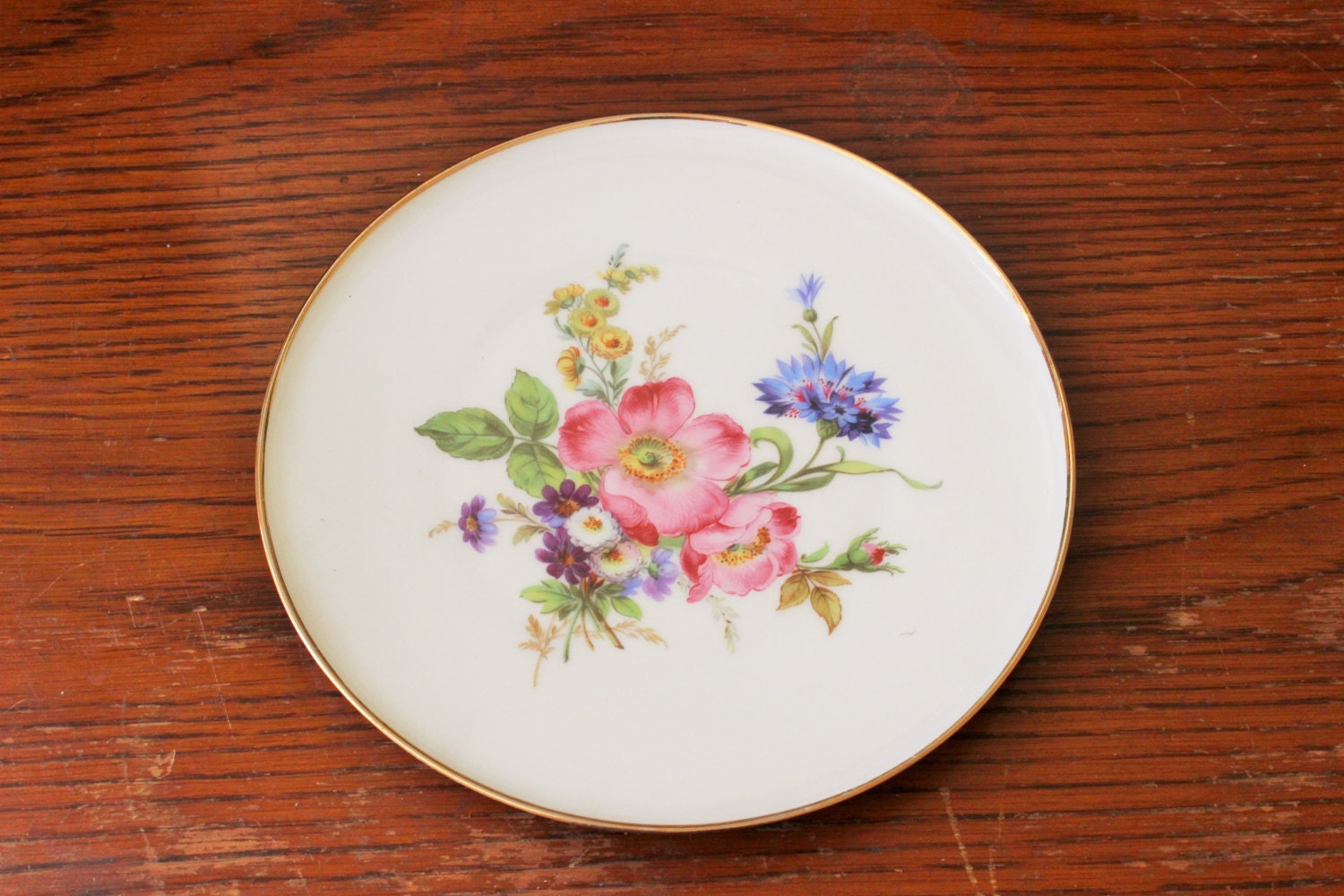 Vintage China Plate J K Decor Carlsbad Bavaria / Collectible