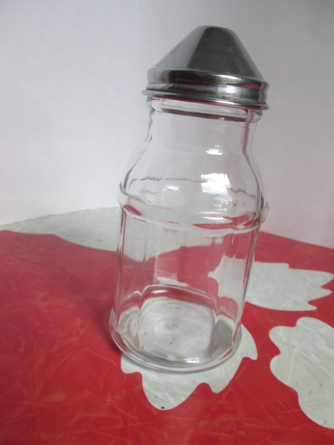 Vintage Clear Glass Sugar Shaker