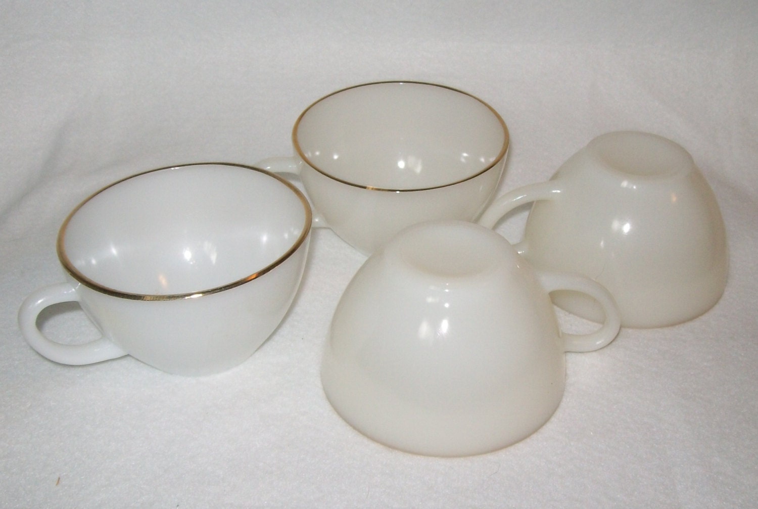 Vintage Fire King Milkglass Coffee Cups Haute Juice