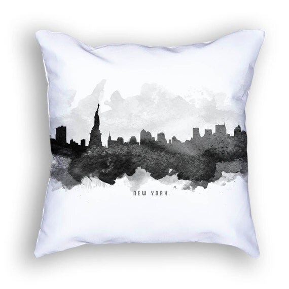 New York Pillow 18x18 New York Skyline New York Cityscape