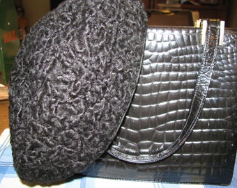 Vintage Cecile Original Lamb's Wool hat