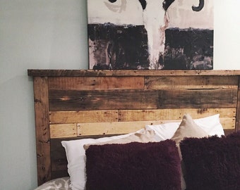 Rustic Headboard, Reclaimed Headboard, Rustic Furniture, Queen Size Headboard, King Size Headboard, Industrial