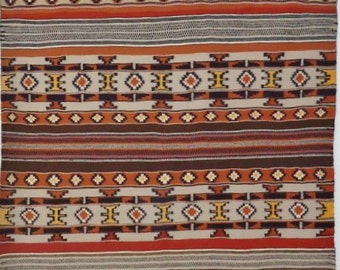Native American Navajo Hand Woven Rug/Weaving, Ca 1960-70, #844