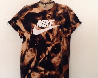 Sassy acid wash tie dye nike tshirt urban swag festival