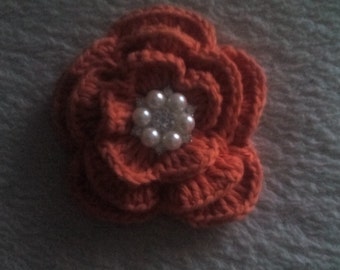 1 crochet flower, crochet flowers, appliques, craft supplies, sewing supplies