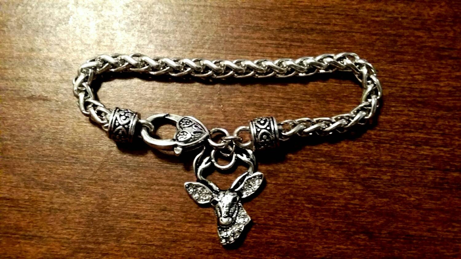 Deer bracelet by ShotsFiredDesigns on Etsy