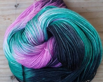 Hand dyed yarn, Made to order, MERMAID DREAMS,Multicolored yarn,hand painted yarn,fingering weight,superwash, dip dyed yarn, hand dyed yarn