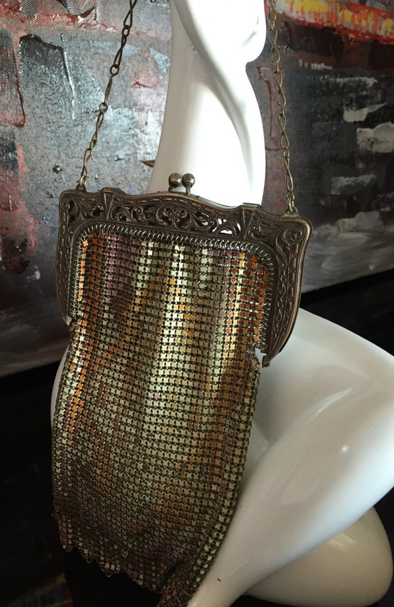 1920's whiting and davis mesh bags