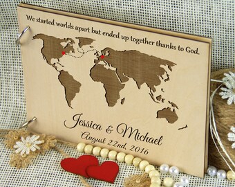 Custom Wedding-Anniversary-Bridal Shower-Birthday-Retirement Guest Book, Personalized gift, Wedding Keepsake, Advice book, Memory album