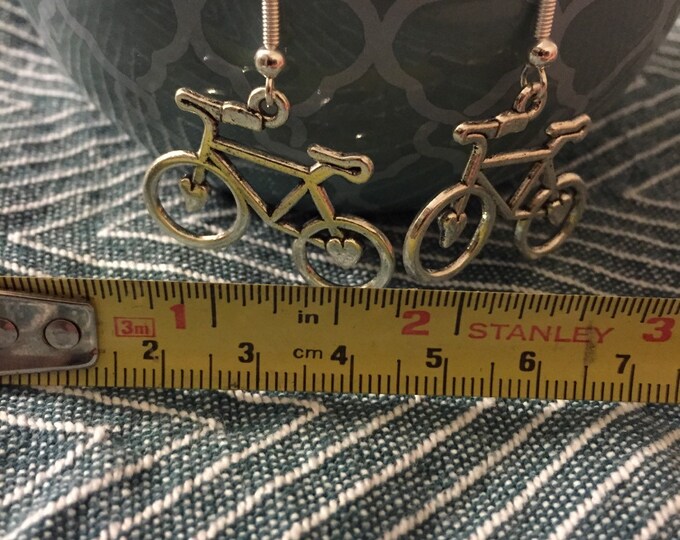 Bicycle earrings