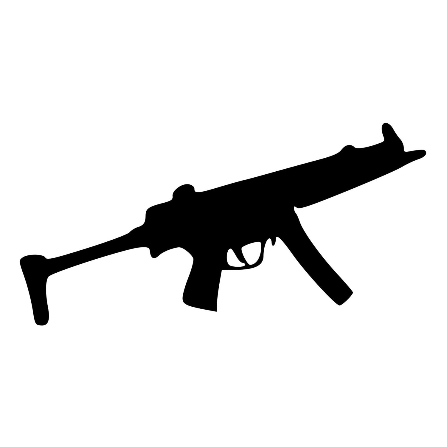 HK MP5 Die-Cut Decal Car Window Wall Bumper Phone Laptop