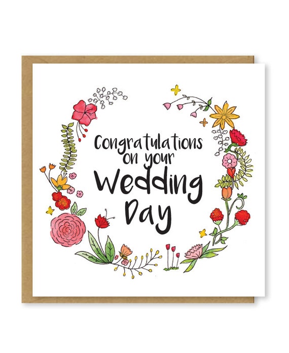 Printable Wedding Congratulation Cards