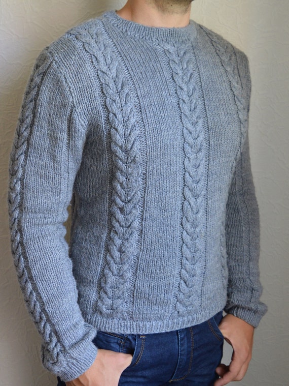 Knitted mens sweater