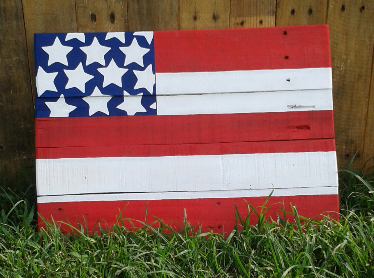 American Flag Pallet Painting