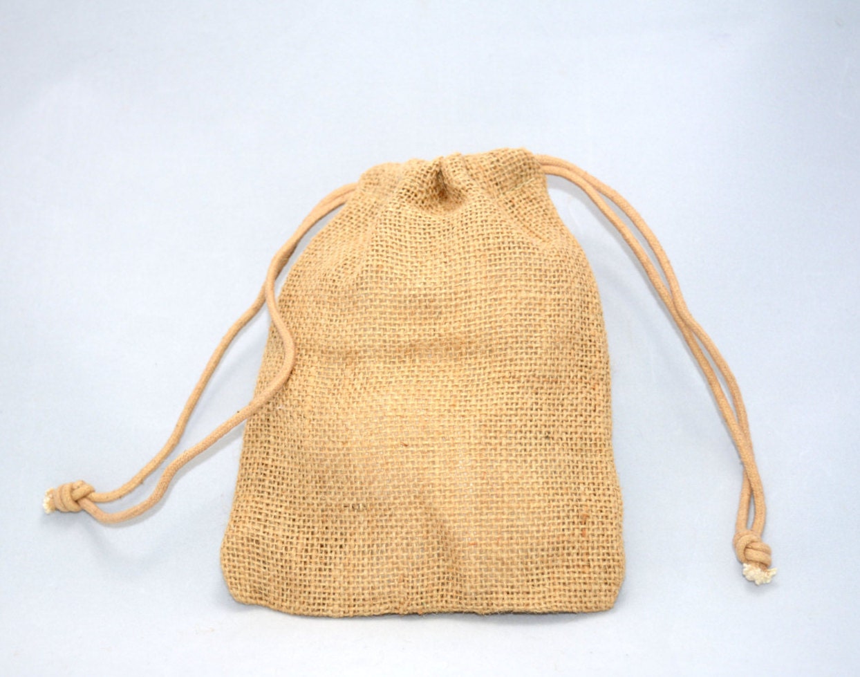 Jute Burlap Drawstring Bags 12pack 3 x 5 inches by brownbagweaver