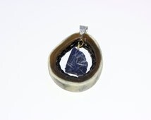 Designer pendant "Inlaid lapis lazuli"