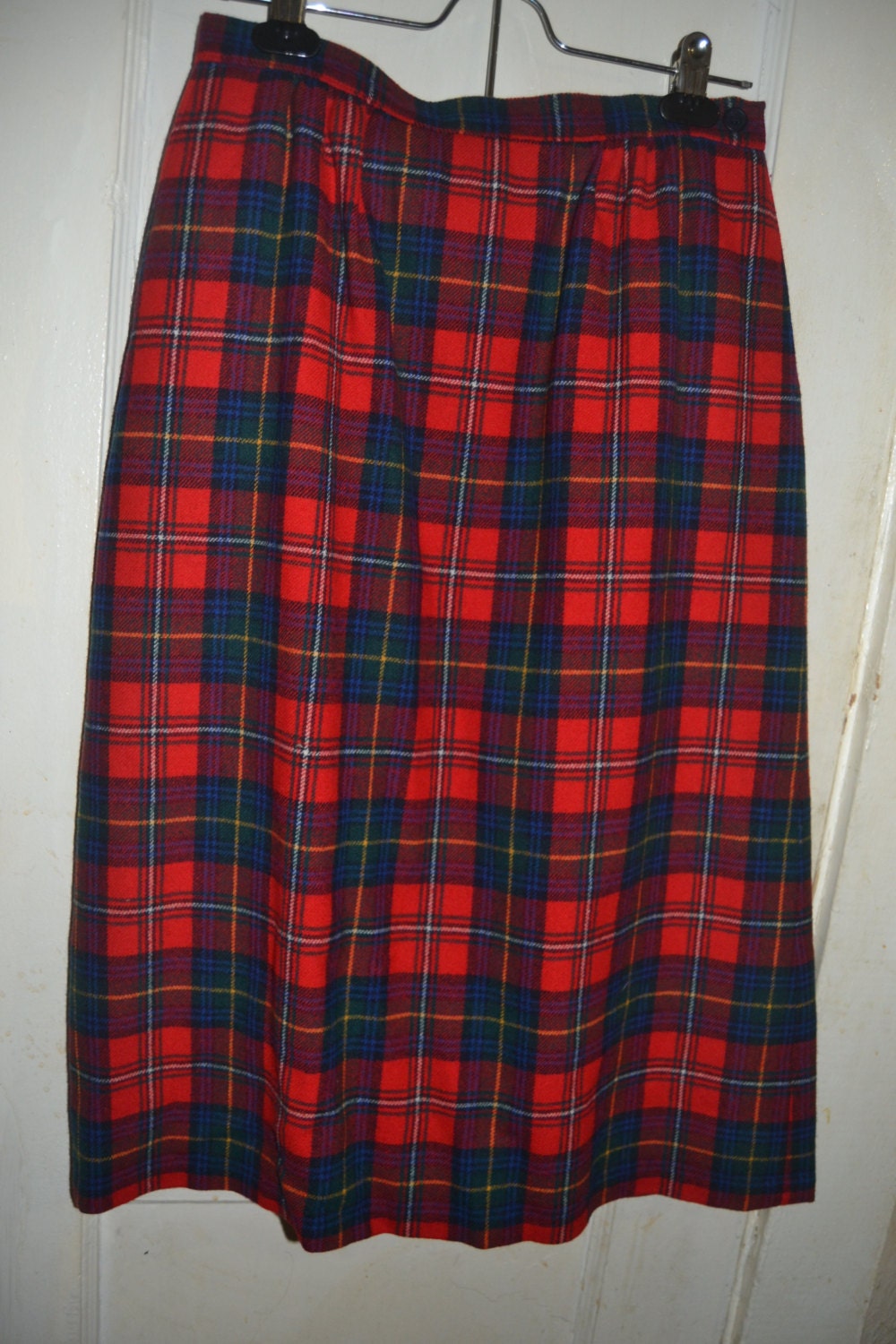 Vintage Pendleton Red Tartan Plaid Long Wool Skirt – Haute Juice
