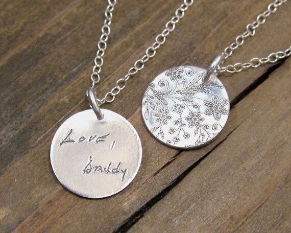 jewelry handwriting personal by Personalized Handwriting Custom Necklace Jewelry